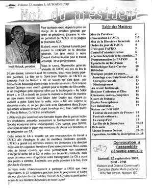   LA VOIX DES KOOTENAYS, 2007   , page 2