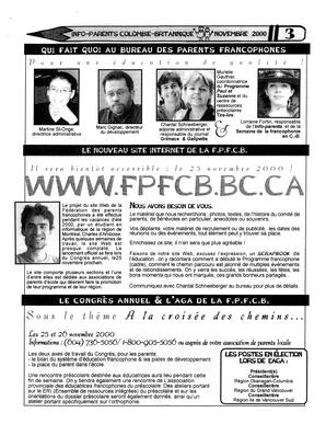   INFO-PARENTS COLOMBIE-BRITANNIQUE, 2000   , page 3