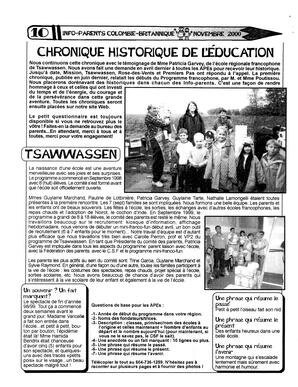   INFO-PARENTS COLOMBIE-BRITANNIQUE, 2000   , page 10