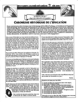   INFO-PARENTS COLOMBIE-BRITANNIQUE, 2000   , page 8
