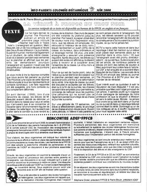   INFO-PARENTS COLOMBIE-BRITANNIQUE, 2000   , page 4