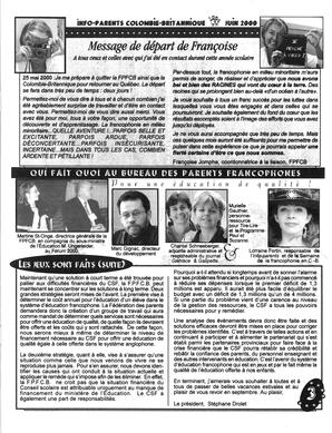   INFO-PARENTS COLOMBIE-BRITANNIQUE, 2000   , page 3