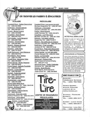   INFO-PARENTS COLOMBIE-BRITANNIQUE, 2000   , page 18