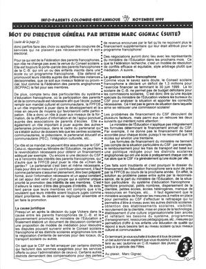   INFO-PARENTS COLOMBIE-BRITANNIQUE, 1999   , page 3