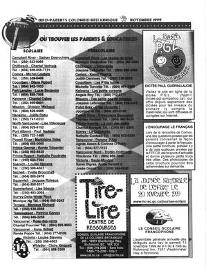  INFO-PARENTS COLOMBIE-BRITANNIQUE, 1999   , page 14