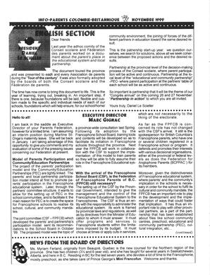   INFO-PARENTS COLOMBIE-BRITANNIQUE, 1999   , page 10