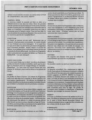   INFO-PARENTS COLOMBIE-BRITANNIQUE, 1993   , page 5