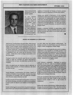   INFO-PARENTS COLOMBIE-BRITANNIQUE, 1993   , page 3