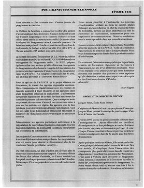   INFO-PARENTS COLOMBIE-BRITANNIQUE, 1993   , page 2