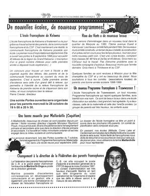   INFO-PARENTS COLOMBIE-BRITANNIQUE, 1998   , page 4