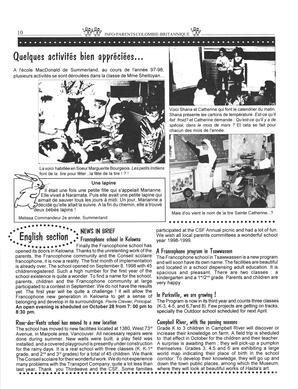   INFO-PARENTS COLOMBIE-BRITANNIQUE, 1998   , page 10