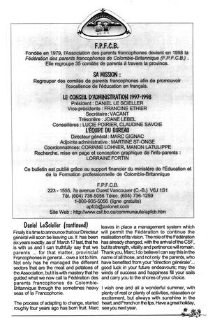   INFO-PARENTS COLOMBIE-BRITANNIQUE, 1998   , page 5