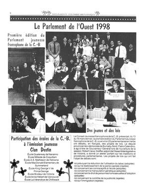   INFO-PARENTS COLOMBIE-BRITANNIQUE, 1998   , page 8