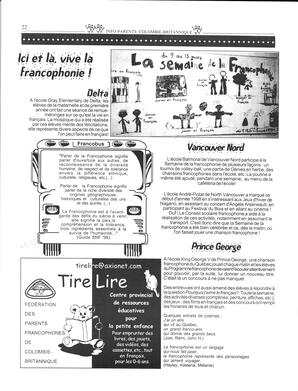   INFO-PARENTS COLOMBIE-BRITANNIQUE, 1998   , page 22