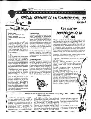   INFO-PARENTS COLOMBIE-BRITANNIQUE, 1998   , page 21