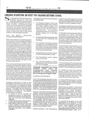   INFO-PARENTS COLOMBIE-BRITANNIQUE, 1998   , page 20