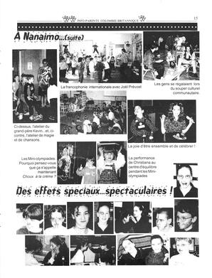   INFO-PARENTS COLOMBIE-BRITANNIQUE, 1998   , page 15