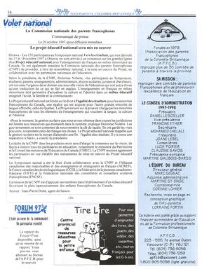   INFO-PARENTS COLOMBIE-BRITANNIQUE, 1997   , page 16