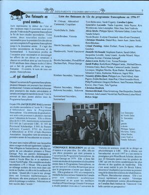   INFO-PARENTS COLOMBIE-BRITANNIQUE, 1997   , page 7