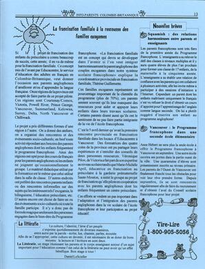   INFO-PARENTS COLOMBIE-BRITANNIQUE, 1997   , page 13