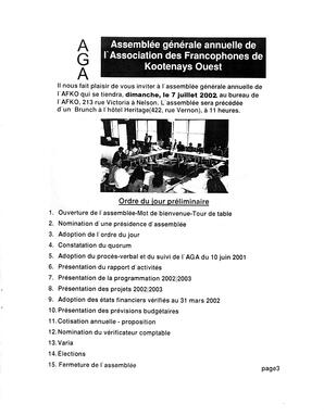   LA VOIX DES KOOTENAYS, 2002   , page 3