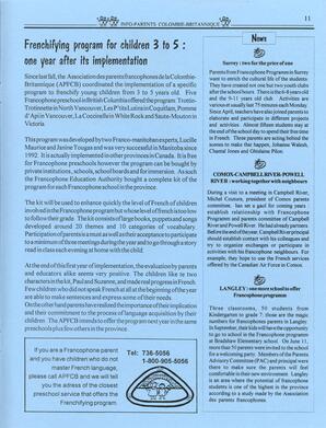   INFO-PARENTS COLOMBIE-BRITANNIQUE, 1997   , page 11