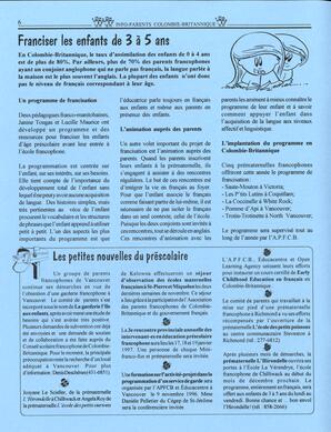   INFO-PARENTS COLOMBIE-BRITANNIQUE, 1996   , page 6