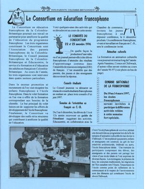   INFO-PARENTS COLOMBIE-BRITANNIQUE, 1996   , page 5