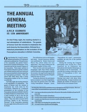   INFO-PARENTS COLOMBIE-BRITANNIQUE, 1996   , page 10