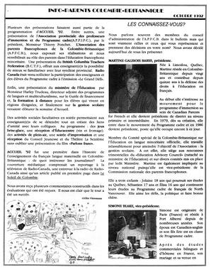   INFO-PARENTS COLOMBIE-BRITANNIQUE, 1992   , page 9
