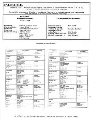   INFO-PARENTS COLOMBIE-BRITANNIQUE, 1992   , page 12