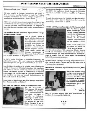   INFO-PARENTS COLOMBIE-BRITANNIQUE, 1992   , page 11