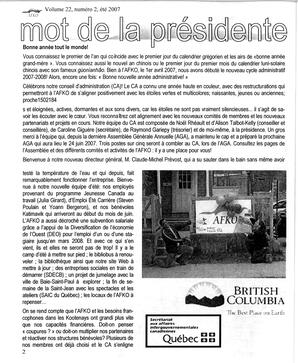   LA VOIX DES KOOTENAYS, 2007   , page 2