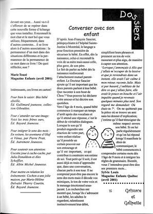   GRIMACE ET GALIPETTE, 2001   , page 15