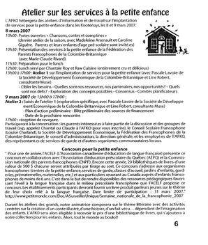   LA VOIX DES KOOTENAYS, 2007   , page 7
