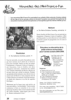   GRIMACE ET GALIPETTE, 2005   , page 16