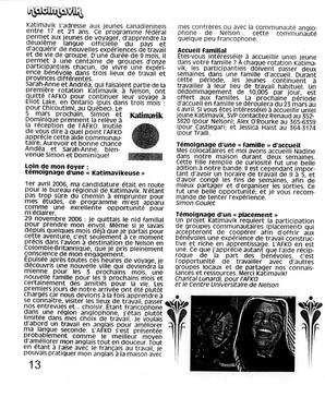   LA VOIX DES KOOTENAYS, 2007   , page 12