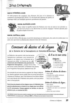   GRIMACE ET GALIPETTE, 2004   , page 19