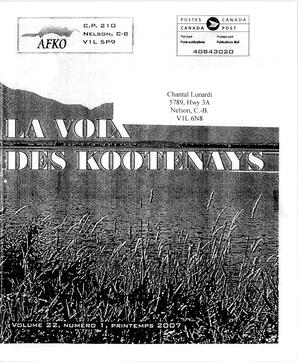   LA VOIX DES KOOTENAYS, 2007   , page 1