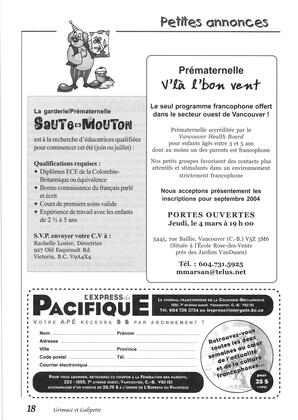   GRIMACE ET GALIPETTE, 2004   , page 18