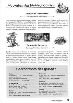   GRIMACE ET GALIPETTE, 2004   , page 15