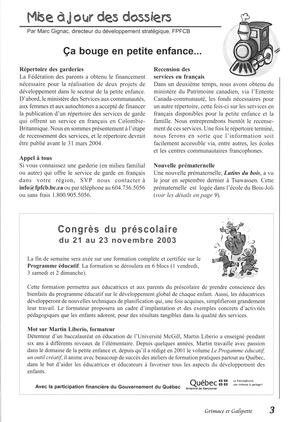   GRIMACE ET GALIPETTE, 2003   , page 3