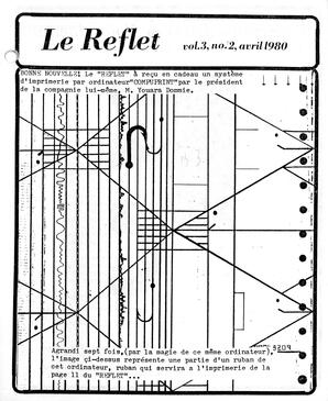   LE REFLET, 1980   , page 1