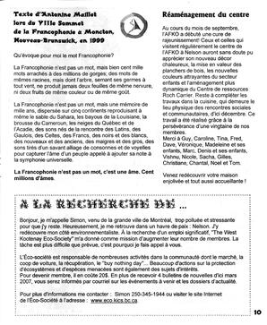   LA VOIX DES KOOTENAYS, 2005   , page 11