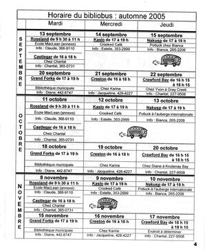   LA VOIX DES KOOTENAYS, 2005   , page 5