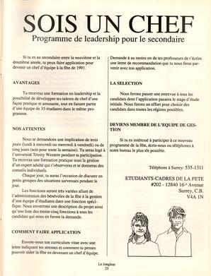   LE JONGLEUR, 1990   , page 25