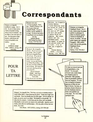   LE JONGLEUR, 1990   , page 20