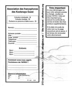   LA VOIX DES KOOTENAYS, 2005   , page 12