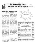 LA GAZETTE DES ÉCHOS DU PACIFIQUE, 1999