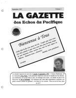 LA GAZETTE DES ÉCHOS DU PACIFIQUE, 1997